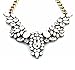 Fit&Wit Rhinestone Crystal Resin Statement Fashion Stand Necklace