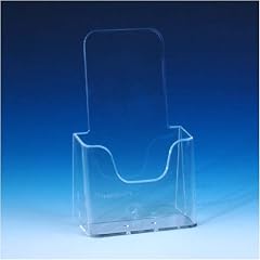 VITAdisplays� "1/3 A4" Prospektst�nder, Flyerhalter, Prospekthalter, Transparent (NE-104)