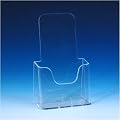 VITAdisplays� "1/3 A4" Prospektst�nder, Flyerhalter, Prospekthalter, Transparent (NE-104)