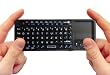 FAVI FE01-Rii-BL Wireless Keyboard, Built-In TouchPad/Laser Pointer (Black)