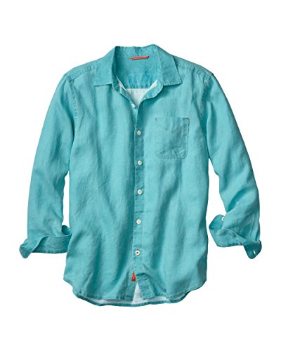 Tommy Bahama TR310622 Mens Sea Glass Breezer Linen Shirt
