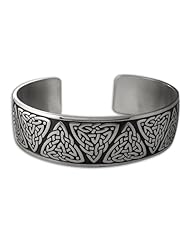 Sterling Silver Celtic Highlanders Band Bracelet. Made in USA.