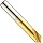 Magafor 0895 Series Cobalt Steel Titanium Nitride (TiN) Combination Spotting Drill and Countersink Bit, 2 Flute, 90 Degrees Cutting Angle, 0.630" Cutting Length