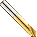 Magafor 0895 Series Cobalt Steel Titanium Nitride (TiN) Combination Spotting Drill and Countersink Bit, 2 Flute, 90 Degrees Cutting Angle, 0.984" Cutting Length