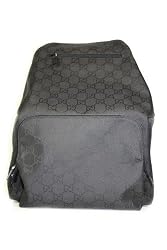 Gucci Handbags Black GG Nylon Backpack 179606