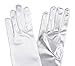 Gravity Threads Satin Opera Gloves Above the Elbow 14.7 inches White
