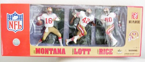 2007 McFarlane Sports Picks NFL Legends San Francisco 49ers 3-Pack White Jersey Variant