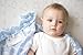 SwaddleDesigns SwaddleLite, Set of 3 Cotton Marquisette Swaddle Blankets, Premium Cotton Muslin, Cute and Calm Lite, Pastel Blue