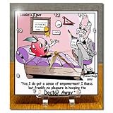 Londons Times Funny Society Cartoons - An Apple A Day - Desk Clocks
