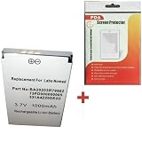 HQRP Replacement Battery fits Creative Nomad Jukebox & MUVO2 FM MP3 Players + HQRP Screen Protector