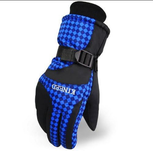 KINNEED Men's Keep Warm Thicken Ski Gloves L size