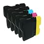 5 Pack (2 Black + 1 each color) for Brother LC61 DCP 165C MFC 290C 490CW 585CW 790CW 5490CW 5890CW 6490CW