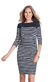 Seraphine セラフィン マタニティワンピース Zadie ノーチカルマタニティ・ナーシングワンピース UKサイズ6ネイビー＆ホワイトボーダー 授乳対応