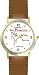 Habit 1 - Be Proactive (Spanish Text) - DELUXE TWO-TONE WATCH from THE 7 HABITS - WATCH COLLECTION BY WATCHBUDDY&reg; - Arabic Numbers - Brown Leather Strap-Size-Large ( Men's Size or Jumbo Women's Size )