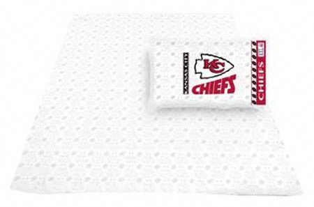 Kansas City Chiefs Sheet Set - Twin Bed
