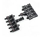 Anlighter® High Quality Solar Panel 5 to 1 Mc4 T- Branch Parallel Connection Set - M/FFFFF & F/MMMMM