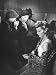 Actors Gary Cooper and Lilli Palmer with Actor in Scene from Fritz Lang Film 