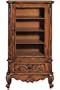 Heirloom 64"h Single Bookcase With Glass Door, GLASS DOOR, ANTIQUE OAK