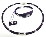 Parure aimant magnetique montre collier Effet 3 en 1 Violet