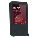 Black Silicone Skin Case for Microsoft Zune Gen2 80G mp3 player