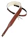 Levy's Leathers PMB42-WAL 2-inch Carving Leather Banjo Strap with Sheepskin Lining,Walnut