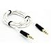 SELNA White Tangle Free Braided Wire Car Audio Stereo Aux Cable Auxiliary Adapter for Verizon HTC One Max - Verizon HTC One Mini 2 - Verizon HTC One Remix - Verizon HTC Rezound - Verizon HTC Rhyme - Verizon HTC Windows Phone 8X RS.1749.00