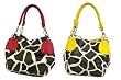 KENYA - Giraffe Print Hobo Handbag with Double Handles by Eliebags