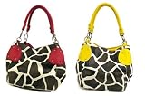 41NdUgvQAHL. SL160  KENYA   Giraffe Print Hobo Handbag with Double Handles by Eliebags