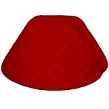 Red Pintucked Wedge-Shaped Placemat for Round Tables