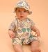 Sckoon Organic Cotton Round Kimono Blue Pear 6-12 Month