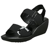 Donald J Pliner Womens Nona Patent Wedge Sandal