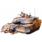 Tamiya Models M1A1 Abrams Tank with Mine Plow