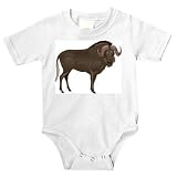 Onesie with gnu, herbivore, herd, vitsvansad, zoo, migratory, African, animal, ungulate, horns, captivity, wildebeast, mammal