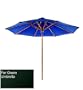 Java Teak Hardwood Outdoor Patio Forest Green Umbrella