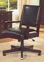 Black Vinyl Office Chair