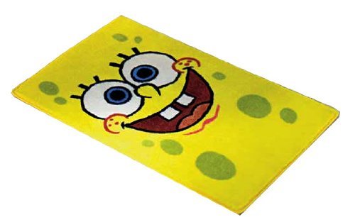 Character World Spongebob Smiles Oblong Rug 65x90cms LARGE