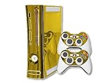Xbox 360 Skin - NEW - GOLD CHROME MIRROR system skins faceplate decal mod