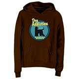 DOG ADDICTION : Afghan Hound Dogs Womens Hoodie (Brown, X-Small - XXX-Large)