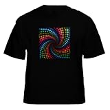 Psychedelic Spiral Sound Responsive EQ T-Shirt #25