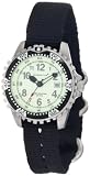 Momentum Women's 1M-DV01L8B M1 Lime Dial Black Re-Ply Nylon Dive Watch