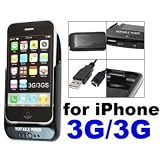 Travel Battery Charging Station for iPhone 3G/3GS 8GB 16GB 32GB! (BLACK)