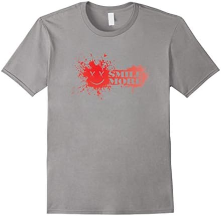 Men's Smile T Shirt More Small Slate