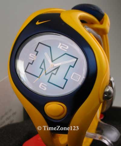 Nike Triax Swift Analog NCAA University of Michigan Team Watch - Maize/Navy - WD0020-201