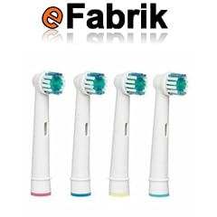 4 x St�ck: ERSATZ Zahnb�rsten, Aufsteckb�rsten kompatibel mit Braun Oral B, EB17-4, kompatibel mit Oral-B Vitality Precision Clean, wei� Clean, Sensitive Clean, Oral-B Professional Care 5000, 6000, 7000, 8000, Oral -B Triumph Professional Care 9000 Serie, Oral-B Advanced Power 400, 900, Oral-B Dual Clean