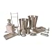 Kitchen & Housewares : Steeltek Pewter Veil 6-1/2-Quart Wastebasket