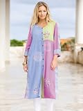 Ulla Popken Batik Long Duster