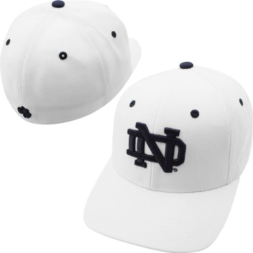 Zephyr Notre Dame Fighting Irish Dh Fitted Hat White 7 3/8