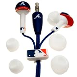 NEMO DIGITAL MLF10114ATL MLB Batting Helmet Earbuds Atlanta Braves Style