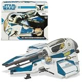 Star Wars Clone Wars Starfighter Vehicle:Obi-Wan Blue Jedi Starfighter