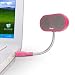 JLab USB Laptop Speakers - Portable, Compact, Travel Notebook Speaker for PC and Mac - B-Flex Hi-Fi Stereo USB Laptop Speaker - Cotton Candy Pink